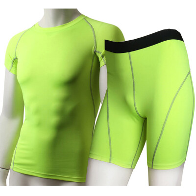 

Running Set Dry Sport Suit Sleeveless T-Shirt Vest Shorts Gym MenS Sportswear