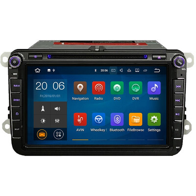 

free shipping Android 71 Quad core 2din 8" Car DVD Player For VW Golf Tiguan polo passat sharan bora Skoda Seat GPS Radio DSP