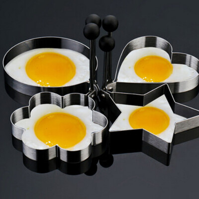 

1pc Novelty Stainless Steel Fried Egg Shaper Ring Pancake Mould Cooking Tool