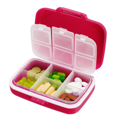 

EKOA Portable Air-tight Pill Case Rose Red