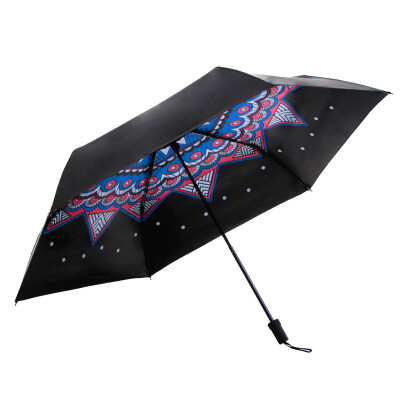 

Heaven umbrella umbrella umbrella folding portable light carbon fiber umbrella bones leopard leopard white white silk black rubber sun umbrella anti-ultraviolet sun umbrella 180g small and light mobile phone umbrella