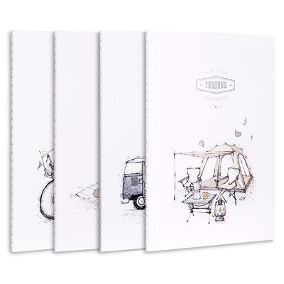 

Deli deli 4 A540 page travel magazine series stitching soft copybook notebook notebook FA540-4
