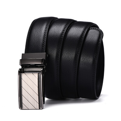 

XHtang Fashion Mens Belt Automatic Buckle Belt Leather Belt Business Suit Belt Jeans Gift