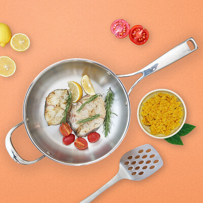 

GAOJIEYA Milarom series self-driving family picnic wok 30cm portable picnic wok induction cooker open fire universal