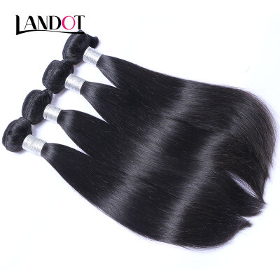 

8A Mongolian Virgin Hair Straight Natural Black Color 100 Human Hair Weaves 4 Bundles Lot Mongolian Remy Hair Extensions Can Dye