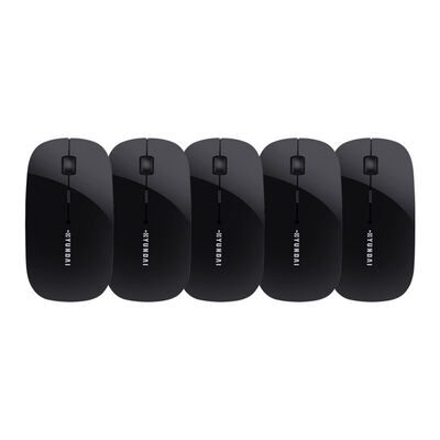

Hyundai HYUNDAI HY-M185 24G thin&light body portable wireless mouse black 5 Pack