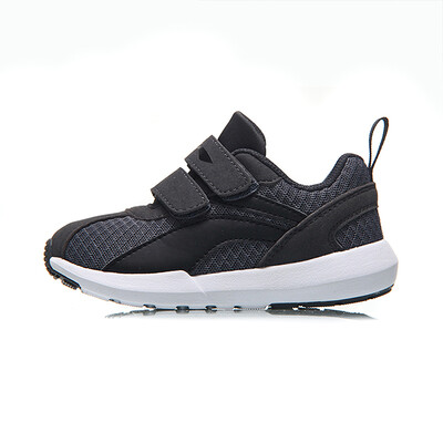 

Li Ning childrens shoes baby shoes mesh breathable men&women children lightweight soft wear-resistant anti-skid package infant sports shoes YKAN034-5 deep iron gray 315
