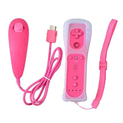 

For Nintend Wii 2 in 1 Wireless GamePad Remote Controller Without Motion Plus Nunchuck For Nintendo Wii Controller Joystick