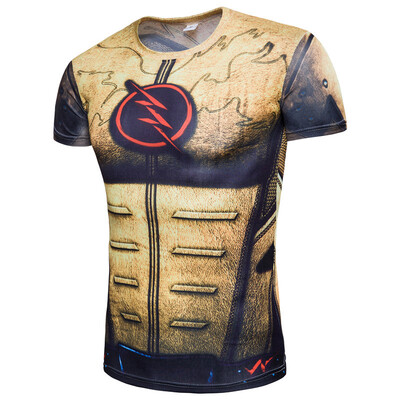 

Marvel fashion mens T-shirt anime adult shirt Captain America Superman Iron Man&other role-playing T-shirt