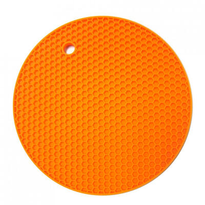 

Cntomlv 18cm Round Silicone Non-slip Heat Resistant Mat Coaster Cushion Placemat Pot Holder Kitchen Accessories