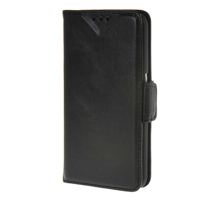 

MOONCASE Samsung Galaxy S6 Case Oil Skin Leather Card Flip Wallet Slot Bracket Back Case Cover Black