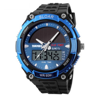 

SKMEI 0931 Men's Energy Solar Digital Military Waterproof Sport LED Watches