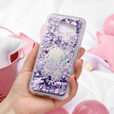 

Akabeila Cover for Samsung Galaxy A5 2017 Case Soft Mirror Dynamic Glitter Phone Protector Cover Shell A520F A520FDS