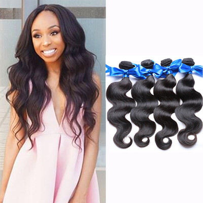 

WYF Indian Virgin Hair Body Wave Hair Bundles 100 Unprocessed Human Hair 4 Bundles