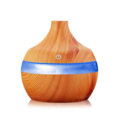 

USB 300ml Aroma air Humidifier Aromatherapy Wood Grain 7 Color LED Lights Electric Aromatherapy Essential Oil Aroma Diffuser