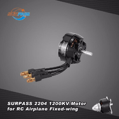 

Original SURPASS High Performance 2204 1200KV 4 Poles Brushless Motor for RC Airplane Fixed-wing