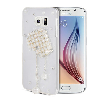 

MOONCASE Luxury Crystal Bling Rhinestone Hard Plastic Back Rubber Shell Case Cover for Samsung Galaxy S6 G9200