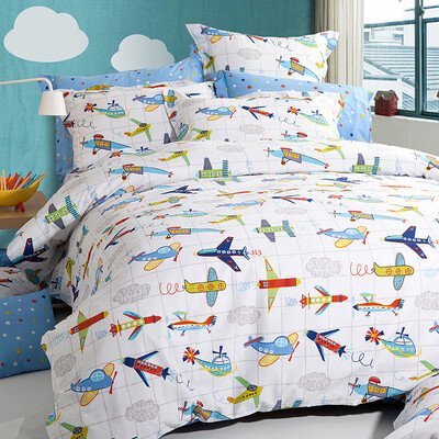 

Набор постельных принадлежностей Dohia Набор хлопка Twill Double Piece Set - Flight Dreams 200x230cm Bed
