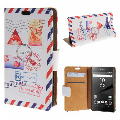 

MOONCASE Sony Xperia Z5 Compact ( Z5 Mini ) ЧЕХОЛ ДЛЯ Flip Leather Foldable Stand Feature [Pattern series] /a06