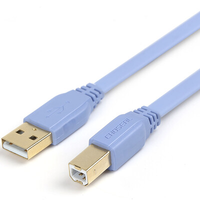

Auburn Original CHOSEAL QC5303 USB20 A MB M high-quality flat high-speed ultra-thin print data cable 15 m