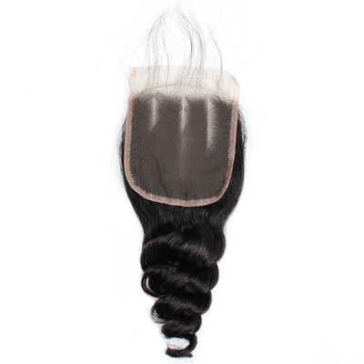 

Ishow Hair Hot Sale 7A Brazilian Virgin Hair Loose Wave 44 Lace Closure FreeMiddleThree Part