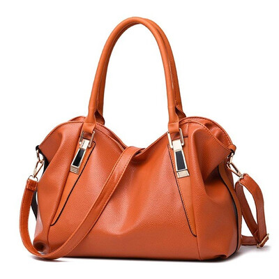 

SMOOZA Designer Women Handbag Female PU Leather Bags Handbags Ladies Portable Shoulder Bag Office Ladies Hobos Bag Totes
