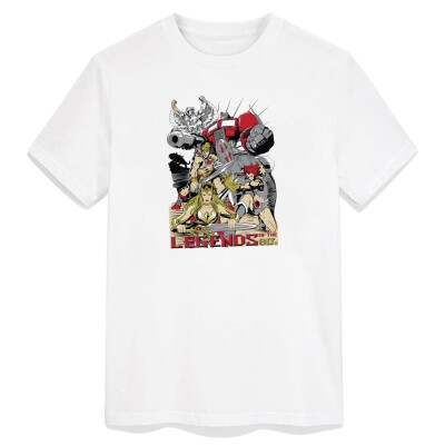 

Men T-shirt Megatron Transformer Transformers Optimus Prime Animation Cartoon Movies Robots T-shirt Man Cotton Casual Tees