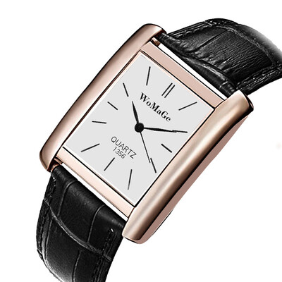 

Unisex Creative Quartz Watch Square Dial