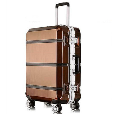 

202428 inch spinner ABS PC PU splice rolling luggage bag hardside cabin trolley suitcase case Aluminum frame brushed travel box