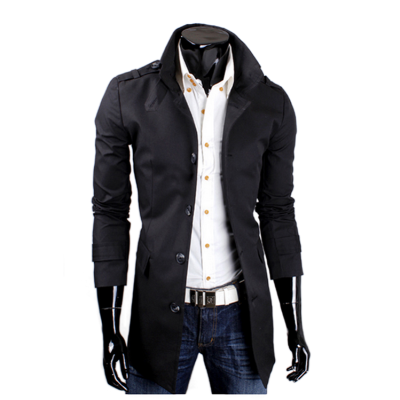 

Zogaa Mens Wind Coat Slim Casual Middle length