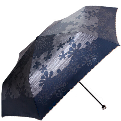 

Jingdong Supermarket] Paradise umbrella carbon fiber ultra-light super sunscreen occasional Laiya black polyester color three fold sunny umbrella green gray 33094E