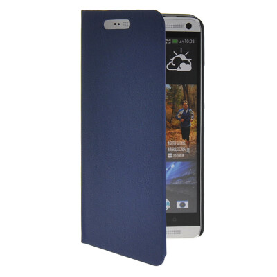 

MOONCASE Slim Leather Flip Wallet Card Pouch with Kickstand Shell Back ЧЕХОЛ ДЛЯ HTC One Max T6 Blue