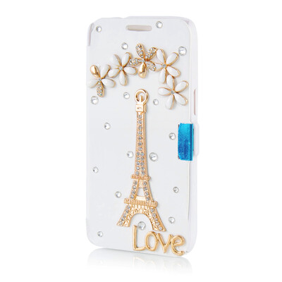 

MOONCASE Luxury Flower Crystal Leather Side Flip Wallet Pouch ЧЕХОЛ ДЛЯ Samsung Galaxy Express 2 G3815
