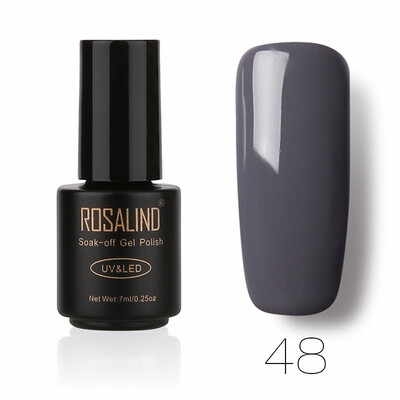 

ROSALIND Gel 1 Black Bottle 7ML Pure Color 58 Colors 01-58 Gel Nail Polish Soak Off Nail Art Semi-Premanent UV LED Gel Lacquer