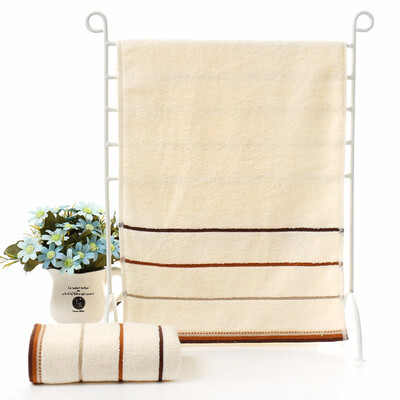 

Cntomlv hot sale Lovely&attractive Cotton Towel Stripe Face Hand Bath Cloth Bathroom Absorbent 3575 Home Gift