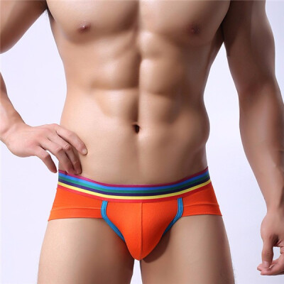 

Mens Soft Breathable Solid Color Low-Waisted Modal Thong Underwear