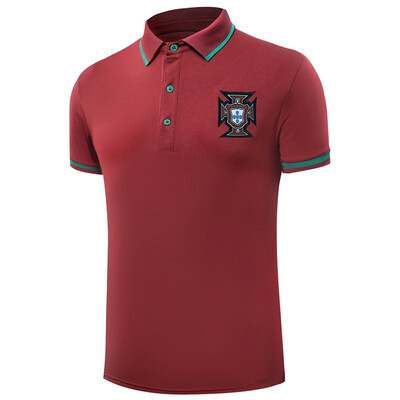 

Russia World Cup 2018 Sports Soccer Polo Shirt Summer New National Polo Shirt French Team Navy Blue T-shirt