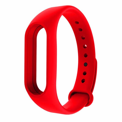 

for Xiaomi Mi Band 2 Silicone Watch Strap Red