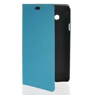 

MOONCASE Slim Leather Side Flip Wallet Card Slot Pouch Stand Back Case Cover for LG L60 Blue