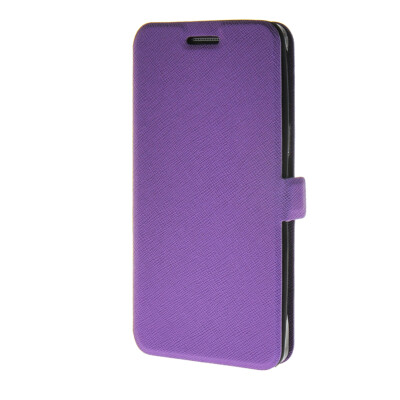 

MOONCASE Cross pattern Flip Pouch Leather Wallet Slim Stand Case Cover for Samsung Galaxy A5 Purple