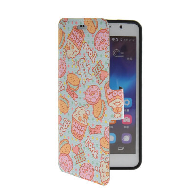 

MOONCASE Cute Pattern Leather Side Flip Pouch Stand Shell Back Case Cover for Huawei Honor 6