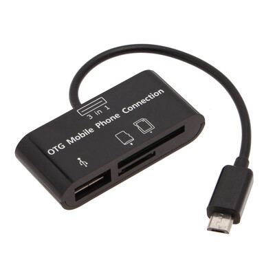 

Card Reader USB Port HUB Adapter Nice Mirco-SD Mobile Phone Connection