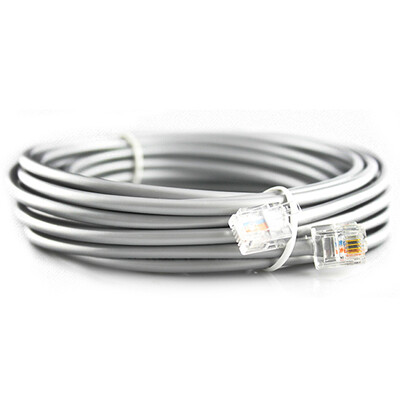 

Haile HT-110-15M четырехъядерный / 4-жильный телефонный перемычек 6P4C чистая медная телефонная линия 15 метров