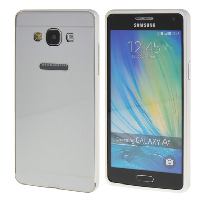 

MOONCASE Galsxy A5 Case 2 IN 1 Hard Bumper insert Back Case Cover for Samsung Galsxy A5 Silver