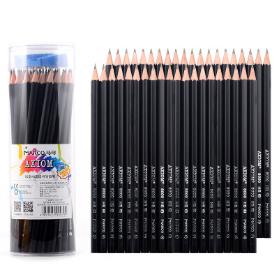 

Marco Marco 8000-50P-HB writing pencil black pen HB 50 tube installed