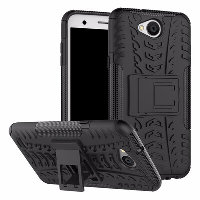 

Goowiiz Phone Case For LG X Power 2K10 powerLV7 Armor Tire Texture Rugged Protection PCTPU Full Protection