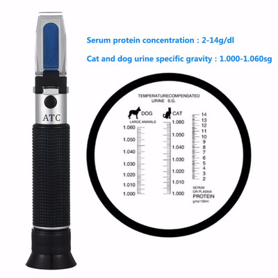 

Pet cat urine Dog urine concentration meter Urine specific gravity meter Serum protein concentration meter 1000-1060sg