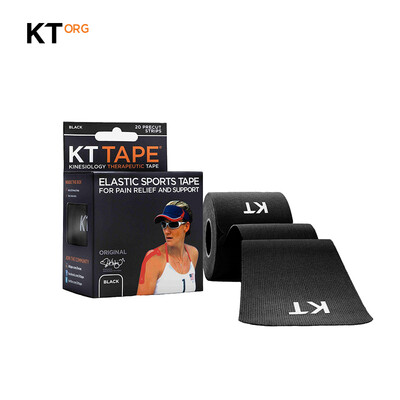 

US KT tape muscle stick cotton ORG precut 20 pieces black