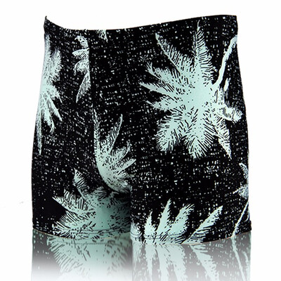 

Men Beach Pants Shorts Coconut Tree Pattern Printed Surf Boxers Swimming Trunks Swimwear