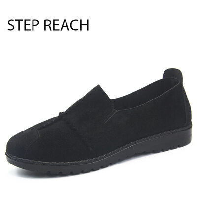 

Women shoes Loafers Round Toe Simple Vintage Comfy Slip-Ons Shoes